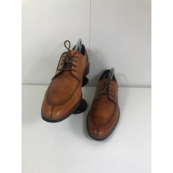 Cole Haan Leather Lenox Hill Split Oxford Dress Shoes British Tan Mens US 8 M